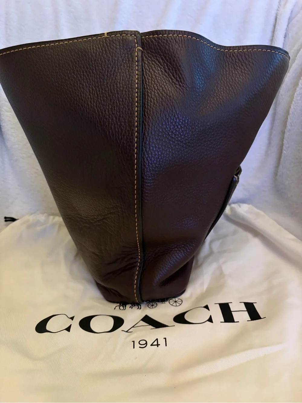 Coach Edie 31 Leather Shoulder Bag
